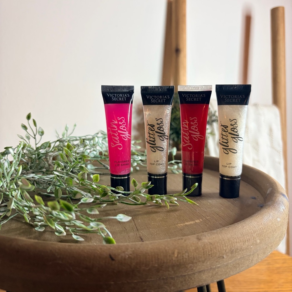 Victoria's Secret Lip Gloss Collection - Pink, Cream, Red, Black